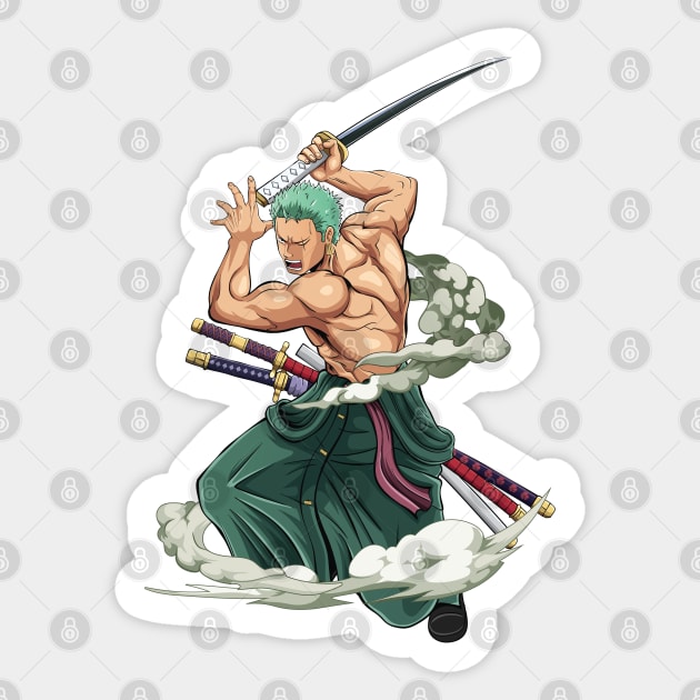 Zoro one piece anime Sticker by mounier